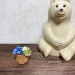 刺繍糸で編んだ紫陽花みたいなお花の二輪刺し(mixed)④