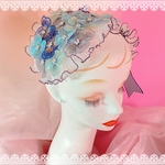 紫陽花　ヘッドドレス　ブルー