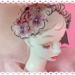 紫陽花　ヘッドドレス　ピンク