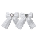 【1セット限定】リボンヘアクリップ♡ホワイト♡