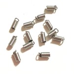 増量！コイル状 金具  エンドパーツ 3mm  30個セット