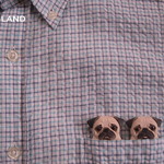 パグバッジ・フォーン「あ、どうも！ＰＵＧです。」～オレンジネックレス