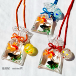 縁日の金魚袋　ストラップ　キーホルダー