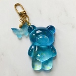 Bigベアのキーリング(blue gradation)
