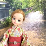  いちごの浴衣　リカちゃん　ブライス　ピュアニーモS  22cmドール　ドール服　着せ替え服　アウトフィット