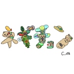セミオーダーお名前イラスト