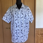 0124tumugi様専用　浴衣反物リメイク＊メンズアロハシャツ2点