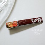 和桜シリーズ＊クリップピン：其の弐(濃赤) 浴衣に