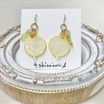小さい輪切りレモンピアス🍋