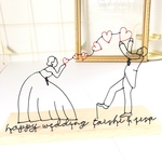 [オーダーメイド］ウェルカムボード　リングピロー　ウェディング　インテリア　記念品　ワイヤークラフト　ワイヤーアート　ドライフラワー　ブーケ