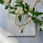 Point "mame" drop design necklace