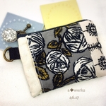 rosyとanemoneのパスケース 定期入れ　ミナペルホネン 