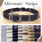 Alternate stripe＊迷子札付＊フルオーダーの軽い首輪