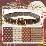 Autumn flower＊迷子札付＊フルオーダーの軽い首輪