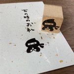 【忍者】イラストはんこ　2cm角　ラバースタンプ340