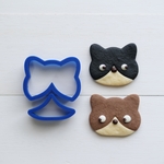 ねこ②（２色クッキー）クッキー型・クッキーカッター