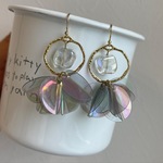 (送料無料)kirakiraスパンコールピアス(gray)