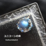 ラブラドライト・スフィアペンダント（ワイヤージュエリー☆ワイヤーアクセサリー☆ワイヤーラッピング天然石ネックレス☆KuthumistyleⓇ☆クツミスタイル☆only minne ）