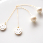スマイル パール ロングピアス