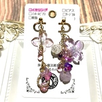   【イヤリング 】あじさいとてふてふ　　　※ピアス変更🆗　