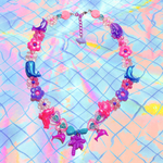 💜💗マリンビーズネックレス💜💗