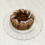 フェルトままごと♡ホールケーキ（チョコレートケーキ）