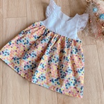 【 sale‼︎】baby✭ジャンバースカート ✭パームツリーシルエット×ステンドグラス
