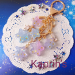 キラキラ魔法の星空🌟ユニコーンカラー🦄❤️のキーホルダー