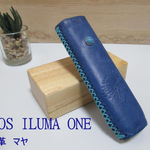 IQOS ILUMA ONE　アイコスイルマワンケース　イタリア産　ブルー刻印