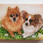 ☆みぃくぅ様専用ページ☆犬の油絵オーダー