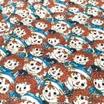 （シーチング）cotton100％★アン＆アンディ　お顔いっぱい♪
