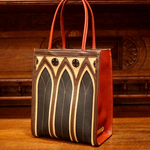 クラシカルな中世ゴシック建築モチーフの「カテドラルバッグ4C」（本革製）／ch-01 cathedral bag