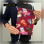 USAコットンのB5サイズノートカバー☆Scaredy Cats