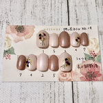 ネイルチップ 押し花ネイル ドライフラワー  No.19
