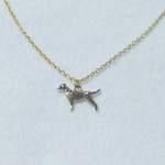508Ac 動物 ラブラドール犬 シンプル ネックレス