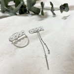 pearl line asymmetry chain pierce