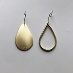 【真鍮】ドロップ・ピアス/フックは14kgf