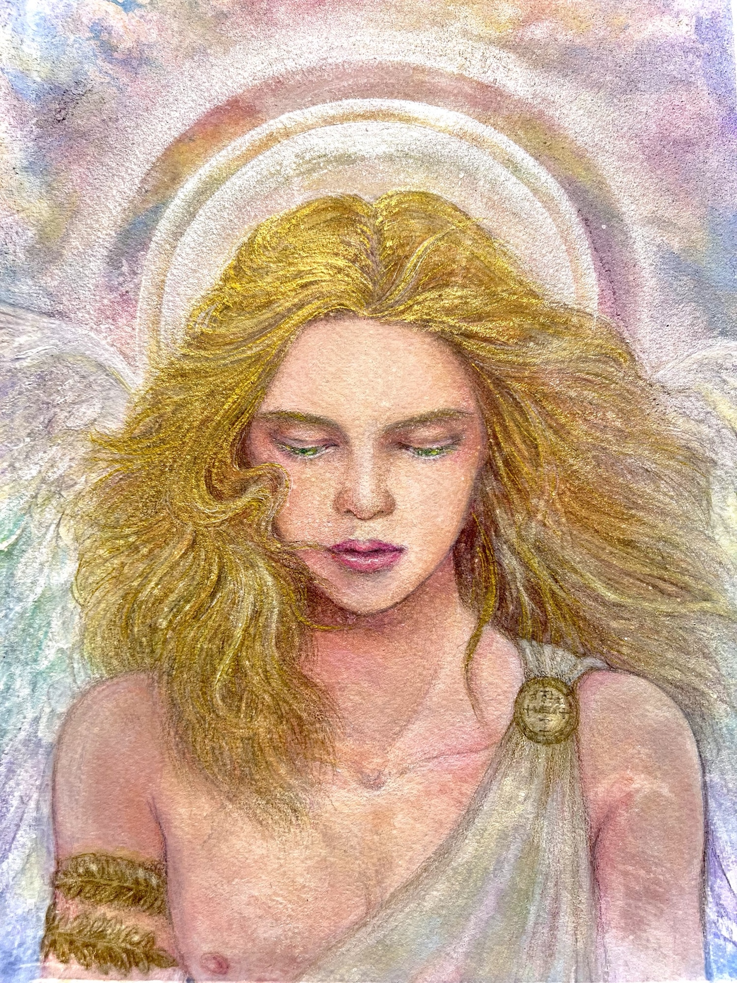 水彩画 大天使ミカエル - RUKANA'S GALLERY | minne byGMOペパボ 国内