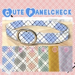 cute panelcheck＊迷子札付＊フルオーダーの軽い首輪