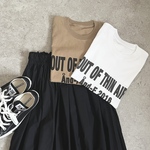 シンプルで合わせやすい♪大人のロゴTシャツ「out of thin air」