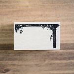 【現品限り】ブローニーパーフォレーション枠 - Brownie film perforations - [ラバースタンプ(樺台木)]