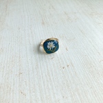 dryflower ring blue2/ドライフラワー  レジン