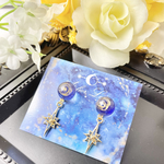 [2周年記念SALE]ちびころ宇宙玉10mm＋星 ポストピアス/イヤリング