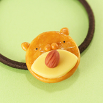 ねこのチーズおかきヘアゴム
