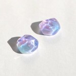 ひとつぶの海　ノンホールピアス （アレルギー対応）紫陽花カラー　