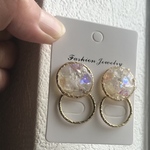 2way 押し花ピアス