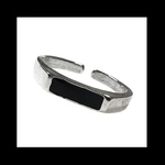 silver925【squareBK_simple RING】ブラック ピープス シルバー パンク ロック メンズ 個性的 病みかわいい ヴィンテージ  銀 ユニセックス  ストリート モード