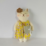 猫のちびたん20㎝・アイボリー4点セット