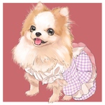 ペットの似顔絵イラスト