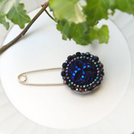 ＜ストールピン＞チェコボタンチェコ/チェコガラスボタン/ブローチ/ブローチ